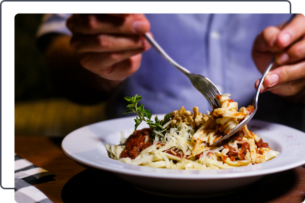 person eating
