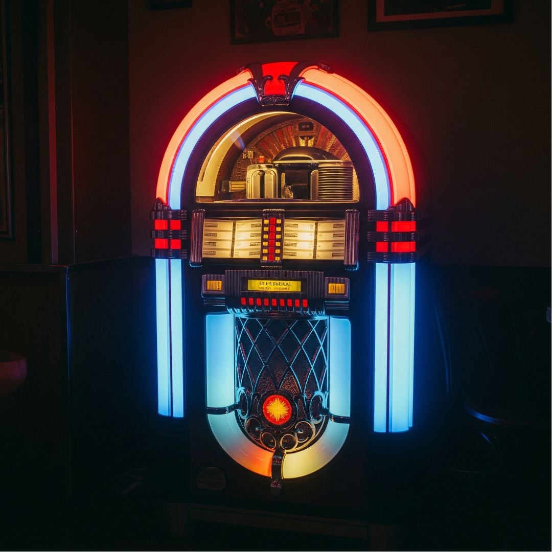 old time juke box machine 